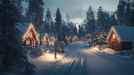 winter in the mountains