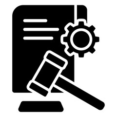 Regulation Glyph Icon