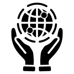 Global Support Glyph Icon