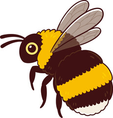 Cute bumblebee illustration