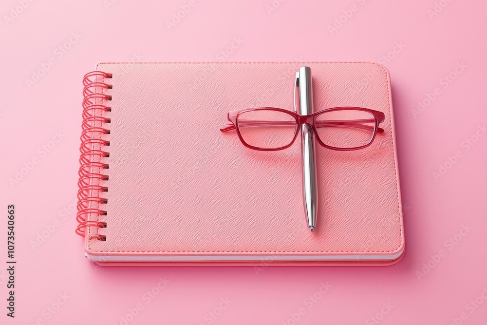 Poster close-up of a planner with a daily routine checklist for maintaining discipline in leadership, plann