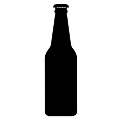 Beer Bottle Silhouette vector illustration