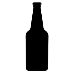 Beer Bottle Silhouette vector illustration