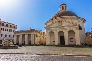 The church of Santa Maria Assunta in Ariccia, Italy