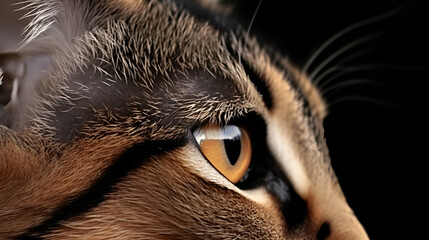 close up portrait of a cat