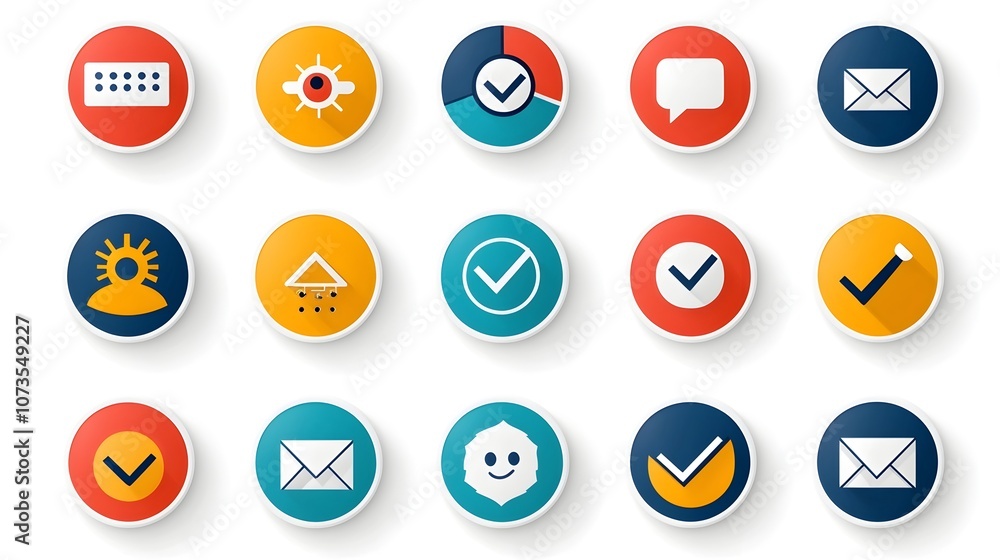 Poster Set of minimalist line style web icons representing customer satisfaction review rating and experience feedback  Designed for digital interfaces data visualization and UIUX elements