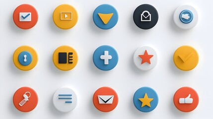 Minimalist Feedback Icon Set Featuring Customer Satisfaction Symbols including Rating Testimonial and Review Elements on a Clean White Background