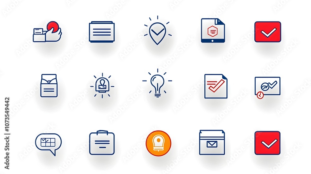 Aufkleber Minimalist Line Style Customer Feedback Rating and Client Experience Icons Set on Clean White Background for Graphic Design UIUX Web and App Development