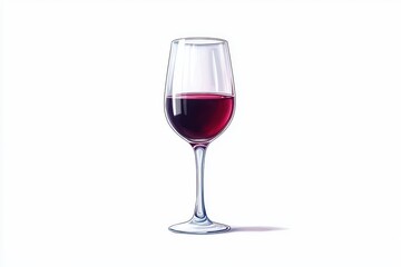 A elegant glass filled with rich, red wine, perfect for any occasion.