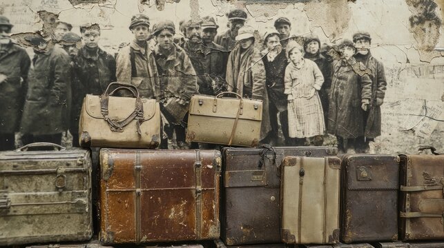 Historical Context: Use archival images alongside contemporary photos to illustrate the history of migration.