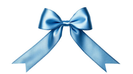 Single satin ribbon loop transparent background