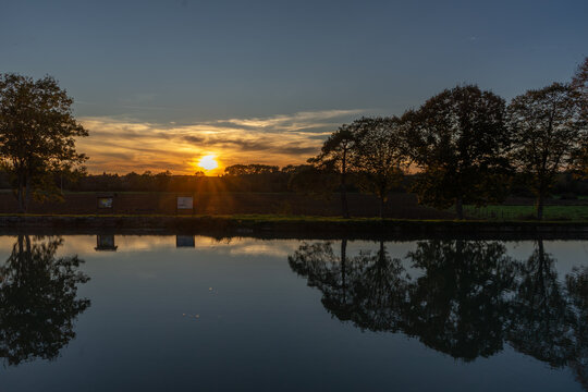 Sonnenuntergang in Ravieres