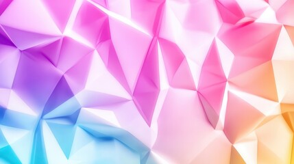 Fototapeta premium Colorful Abstract Background with Geometric Shapes Featuring Smooth Gradients of Pink, Purple, Blue, and Orange Enhancing Visually Appealing Designs