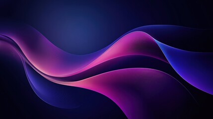 Abstract dark purple and pink background with smooth curves