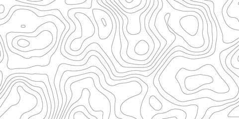 Topographic map background geographic line map with elevation assignments. Modern design with White background with topographic wavy pattern design.paper texture Imitation of a geographical map shades