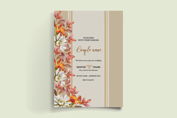 BRIDAL SHOWER FLORAL INVITATION TEMPLATE