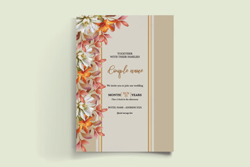 BRIDAL SHOWER FLORAL INVITATION TEMPLATE