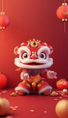 Fototapeta premium chinese new year decorations