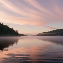 sunset over the river