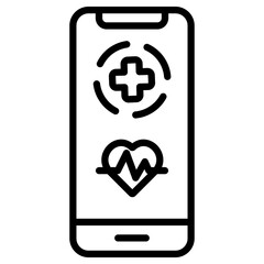 Medical App Outline Icon