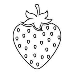 strawberry logo icon. logo or icon strawberry template design.eps10