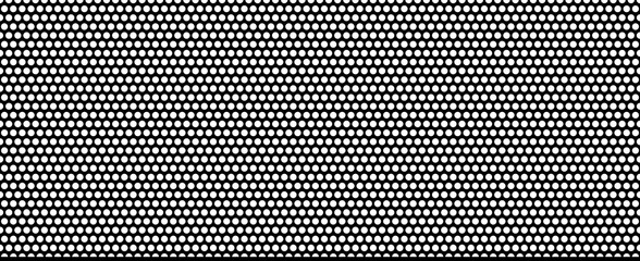 Malla patrón sin fisuras en blanco y negro. Metal troquelado