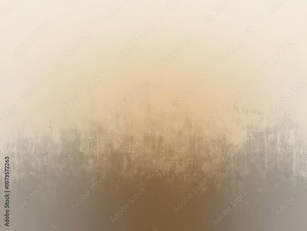 Poster grainy gradient background transitioning from gray to light brown, creating a noisy texture perfect 