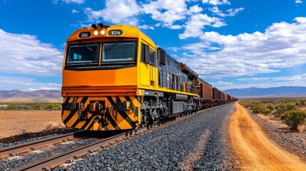 Obraz premium freight railway cars. transport transportation of coal