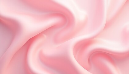 Soft pink satin fabric with elegant folds and smooth texture for background design