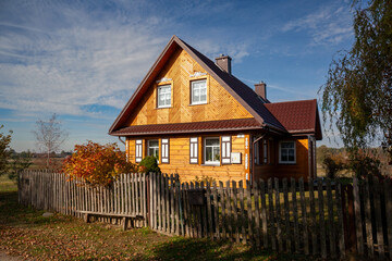 Traditional house in the village of Soce, Podlaskie Voivodeship, Poland
