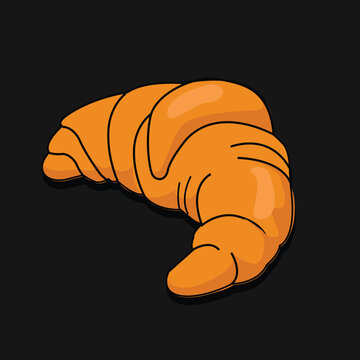 baked croissant, a delicious pastry perfect for breakfast or a snack