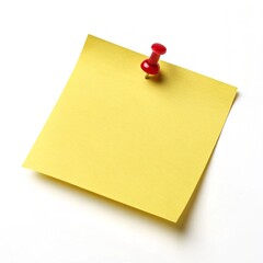 Blank paper note with push pin  generative ai