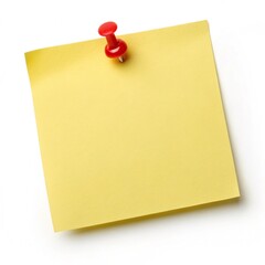 Blank paper note with push pin  generative ai