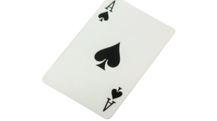 Ace card transparent background
