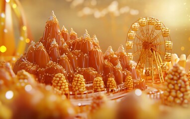 Enchanting Crystal Castles Glistening in Frosty Winter Wonderland