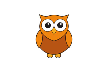 Owl cartoon vector illustration