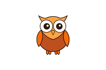 Owl cartoon vector illustration