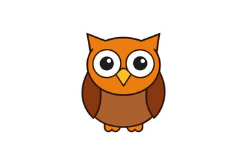 Owl cartoon vector illustration