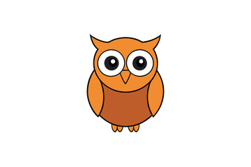 Owl cartoon vector illustration