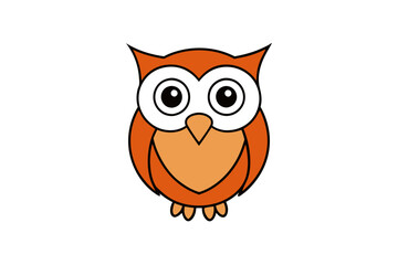 Owl cartoon vector illustration