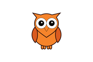 Owl cartoon vector illustration