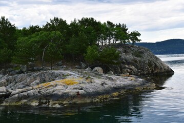 rocky coast of the sea