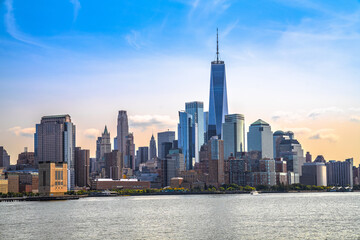 New York City epic downtown skyline view