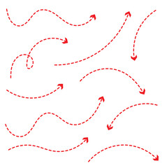 Set of Hand drawn vector arrows doodle on white background. design element vector illustration.