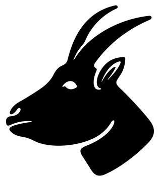 recommend clip art: Goat, nanny-goat, he-goat or billy-goat. Animal, pet, cattle breeding, stock raising and livestock, illustration