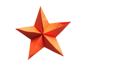 Paper star transparent background