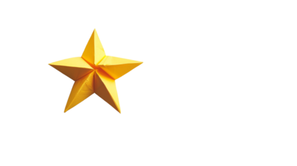 Paper star transparent background