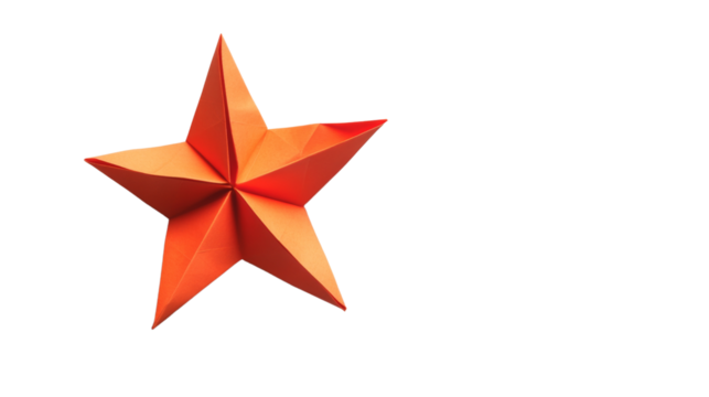 Paper star transparent background