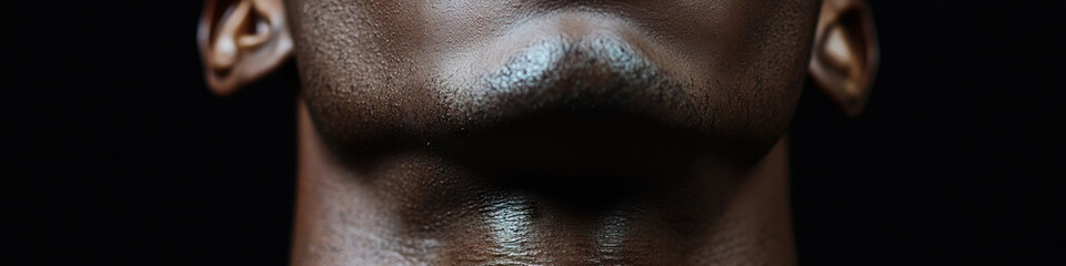 Fototapeta premium Fretful Frown: A woman's furrowed brow, showing distress
