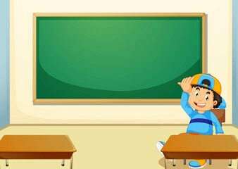 une illustration d'une classe d'école pour améliorer tes documents, tes présentations